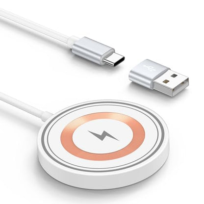 Magnetic Wireless Charger for Google 11 Fast Charging Pad for Pixel 10 Pro - color: White