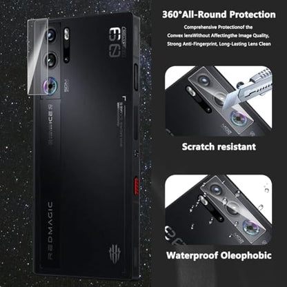 3+2 Pack Tempered Glass for Nubia Red Magic 10 Pro/10 Pro+ Screen Protector with Camera Lens Protector, 9H Hardness, HD Clear Film, Screen Protector for Nubia Red Magic 10 Pro/10 Pro+ - size: for Nubia Red Magic 10 Pro/10 Pro+ Glass