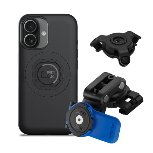 Quad Lock Brake Reservoir Motorcycle Phone Mount with Vibration Dampener and MAG Phone Case for iPhone 17 - size: iPhone 17