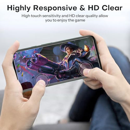 OMOTON 3+2 Pack Screen Protector for Google Pixel 6a (6.1 Inch 2022 Release), 3 Pack Tempered Glass Screen Protector & 2 Pack Camera Lens Protector, Bubble Free/Scratch Resistant - size: Pixel 6a-61''