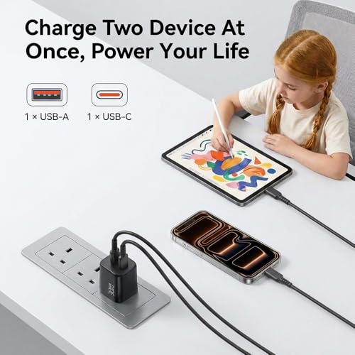 30W USB C Charger Block for iPhone 17 16 15 Pro Max Fast Charging - size: 2 units