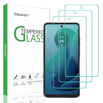 (3 Pack) Designed for Motorola Moto G 5G (2024) Screen Protector Tempered Glass,Touch Sensitive,Case Friendly, 9H Hardness