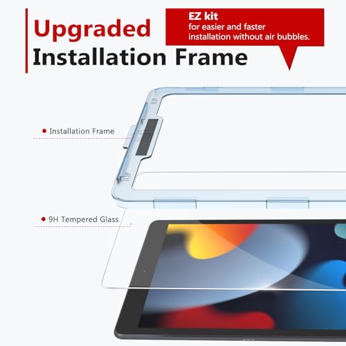 bersem Screen Protector for iPad 9th/8th/7th Generation 10.2 Inch