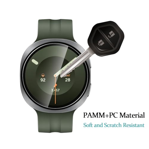 5 Pack Tempered Glass for Samsung Galaxy Watch 9 40mm Screen Protector,9H Hardness,Ultra Resistant,Anti-Fingerprints,No Bubbles,HD-Clear,Full Coverage Watch Film for Galaxy Watch 9 40mm - color: Samsung Galaxy Watch 9 40mm