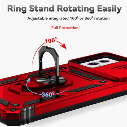SunStory for Motorola Moto G Power 5G 2024 Case with Kickstand,Red - color: Red