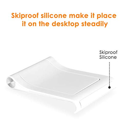 Cell Phone Desk Stand Holder Multi-Angle Adjustable Phone Desk Stand Tablet Holder for iPhone 17 16 15 14 13 12 11 Pro Max XS XR Samsung Galaxy S22 S21 S20 S10 S9 Edge Android Smartphone - color: White