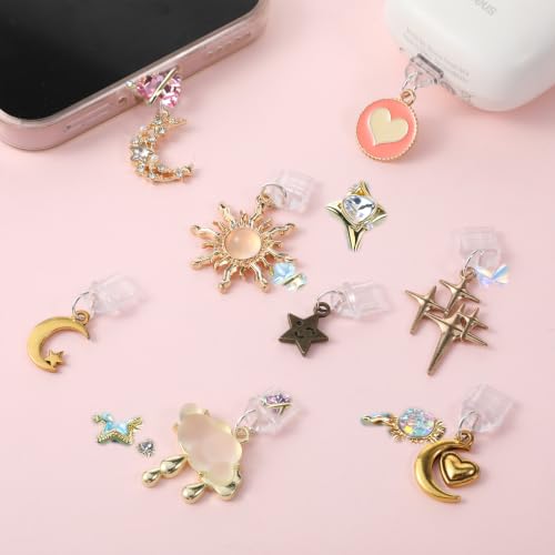 Ptwola 8Pcs Dust Plug Charms Type C Anti-Dust Cover Charging Ports Plug - style: Style 2