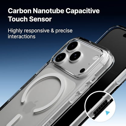RhinoShield Clear MagSafe Compatible Case for iPhone 17 Pro | Strong Magnetic, Anti-Yellowing, Transparent, High Clarity, Shockproof, Military Grade Drop Protection - color: Nocturne Blue, size: iPhone 17 Pro