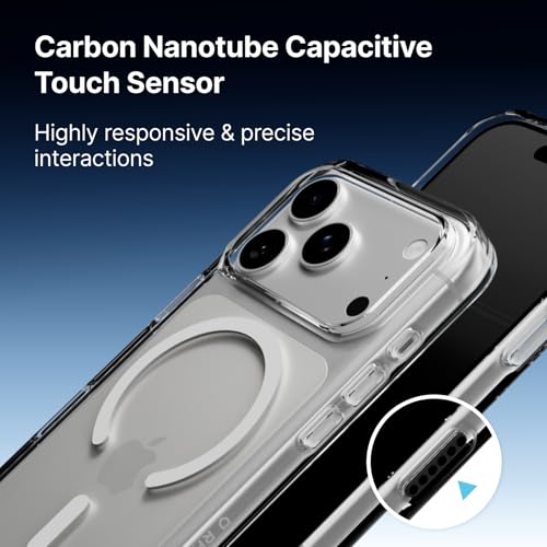 RhinoShield Clear MagSafe Compatible Case for iPhone 17 Pro | Strong Magnetic, Anti-Yellowing, Transparent, High Clarity, Shockproof, Military Grade Drop Protection - color: Aviation, size: iPhone 17 Pro