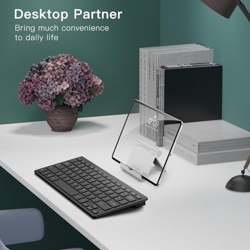 JETech Foldable Tablet Stand for 4-11" Tablets and Phones, Silver - color: Silver