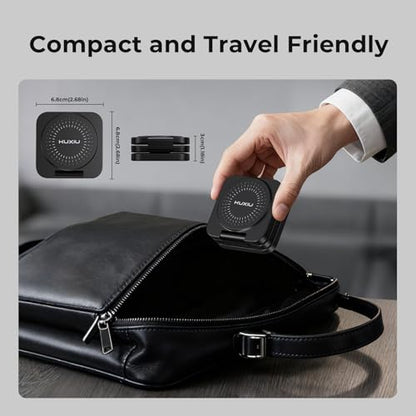 KU XIU X55 Turbo Qi2.2 25W Fast 3-in-1 Charging Station for Apple Device - color: Black-B