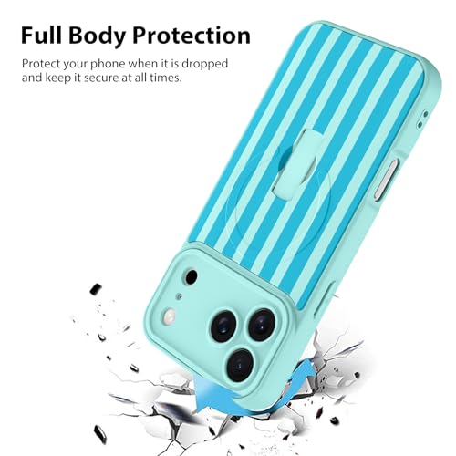 KANGHAR Compatible with iPhone 17 Pro Case Stripes -Blue - color: Blue-Stripes, size: iPhone 17 Pro