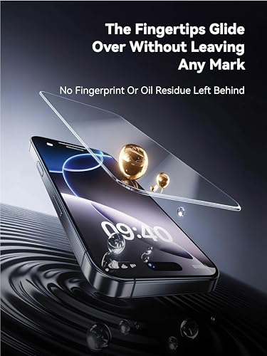 3 Pack Screen Protector with Phone Case for iPhone 15, 2 Pack Camera Lens Protector, Tempered Glass, Easy Install Frame, 9H Hardness, Bubble Free, HD Clear, Full Coverage