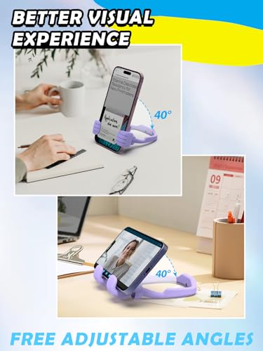Christmas Stocking Stuffers for Teens Girls Adult Thumb Up Cell Phone Stand - color: Purple