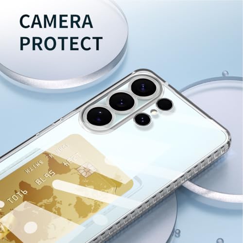 Lunivop Compatible with Samsung Galaxy S26 Ultra Case Clear Wallet Card Holder TPU Slim Soft Shockproof Anti-Yellowing Anti-Scratch Transparent Phone Case (for S26 Ultra 6.9 '' Clear) - size: for Samsung Galaxy S26 Ultra