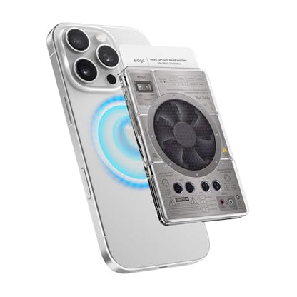 elago Clear Magnetic Card Holder for iPhone - color: AMP
