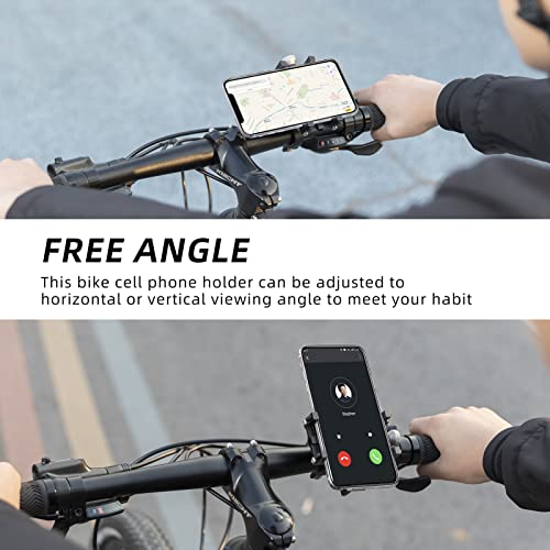 ROCKBROS Bike Phone Holder, Motorcycle Phone Mount,5-Claw Lock Anti-Shake - color: Red
