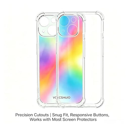 VCVCSHUIO Clear TPU Soft Case for iPhone 13, Crystal Clear, High Transparency, 6.1 Inch