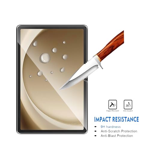2 Pack Compatible with Samsung Galaxy Tab A11+ Plus/Galaxy Tab A9 Plus (11 Inch) Screen Protector,Full Coverage 9H Tempered Glass Film,HD Clear Scratch Resistant,Bubble-Free