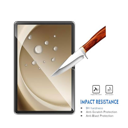 2 Pack Compatible with Samsung Galaxy Tab A11+ Plus/Galaxy Tab A9 Plus (11 Inch) Screen Protector,Full Coverage 9H Tempered Glass Film,HD Clear Scratch Resistant,Bubble-Free