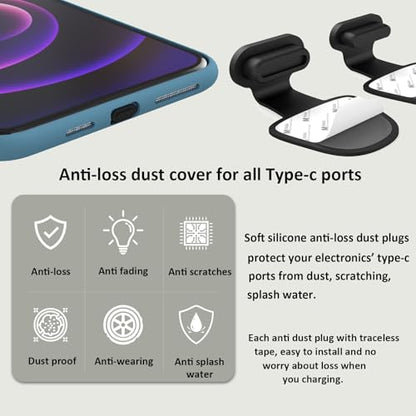 10PCS Type C Protector Cap Silicone USB Type C Anti Dust Plugs Cover