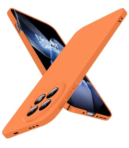 Super Thin for OnePlus 13 Case, Ultra Slim Skin-Friendly Anti-Scratch Hard Phone Cover for One Plus 13 [Full Camera Protection] [Smooth Matte Finish] Sleek Minimalist Case, Orange - color: Orange, size: OnePlus 13