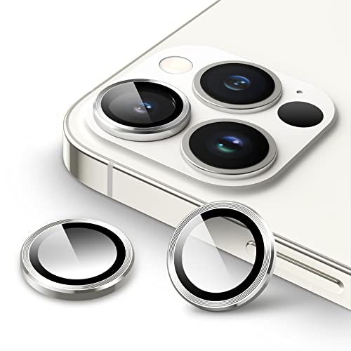 JETech Camera Lens Protector for iPhone 13 Pro Max/13 Pro, Silver, 1 Set - color: Silver