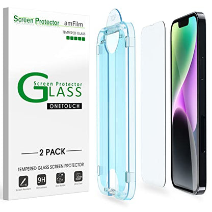 amFilm OneTouch for iPhone 14 Plus/iPhone 13 Pro Max 6.7" Screen Protector - size: IPH13P/14Plus-6.7"