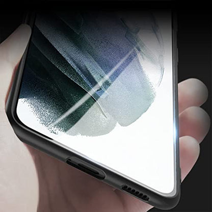 X-level for Samsung Galaxy S21+ Plus Case Super Thin Slim Fit Soft Flexible TPU [Guardian Series] Phone Back Cover Light Protective Matte Finish Coating for Samsung S21+ Plus-Camera Lens Updated - color: Black [Camera Protection Updated]