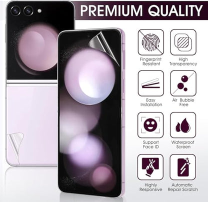 2 Sets HD Clear TPU Screen Protector for Samsung Galaxy Z Flip 5 6.7" - size: Samsung Galaxy Z Flip 5
