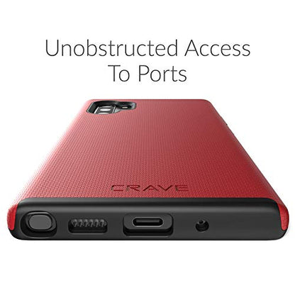 Crave for Galaxy Note 10 Plus Case, Shockproof Protection Dual Layer Case for Samsung Galaxy Note 10 Plus (6.8 inch) - Red - color: Red