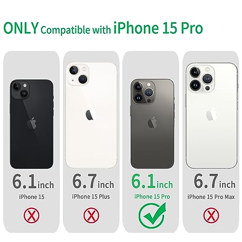 JJGoo Compatible with iPhone 15 Pro Case Clear, Soft Clear Fiexible TPU Phone Cases, Shockproof Transparent Bumper Cover Slim Thin Phone Case - color: Clear