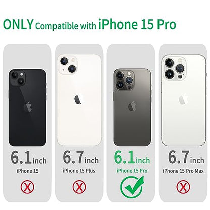 JJGoo Compatible with iPhone 15 Pro Case Clear, Soft Clear Fiexible TPU Phone Cases, Shockproof Transparent Bumper Cover Slim Thin Phone Case - color: Clear