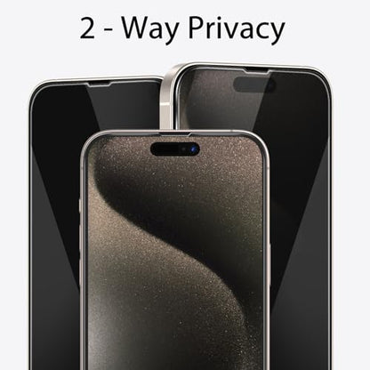 for iPhone15 Pro Max Privacy Screen Protector+Camera Lens Protector