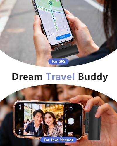 Miady 2-Pack Mini Portable Charger Built-in Connector Compact Battery Pack - color: White+White