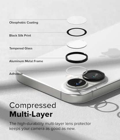 Ringke for iPhone 16/16 Plus Camera Lens Protector [2 Pack] - size: iPhone 16 / iPhone 16 Plus