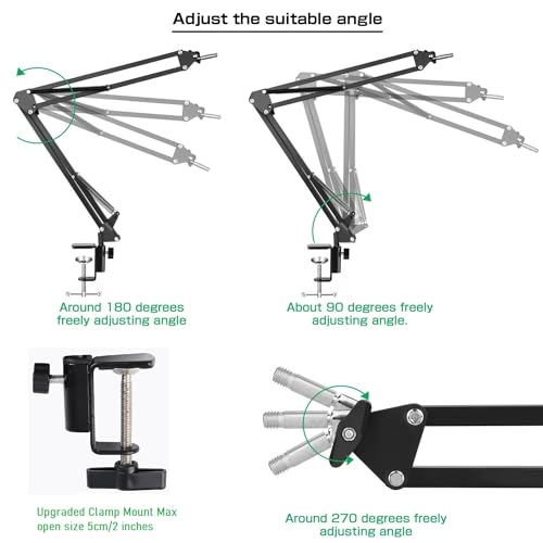 Phone Video Stand,Overhead Camera Mount Compatible with iPhone Samsung Live Streaming,Baking,Craft,Videos,Online Lessons