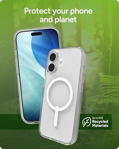 ZAGG Crystal Palace Case for iPhone 17 - Clear, Drop Protection (13ft/4m), ClearGuard Anti‑Yellowing & Scratch‑Resistant, MagSafe & Wireless Charging Compatible - size: iPhone 17, style: With Magsafe