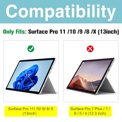 ProCase Privacy Screen Protector for 13" Surface Pro 11/10/8/X - size: 13" Surface Pro 11/10 2024/Pro 8 / Pro X