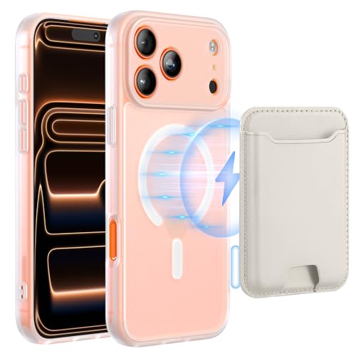 TopMade for iPhone 17 Pro Max Case with Mag-Safe Wallet, 4 Cards Holder - color: White, size: iPhone 17 Pro Max