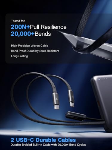 TORRAS AirVolt 0.5in Ultra-Slim 10000mAh Power Bank, 22.5W Portable Charger