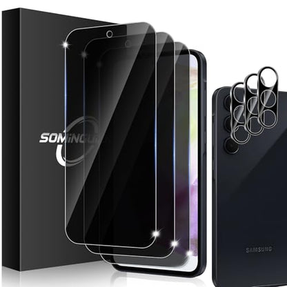 3+3 for Samsung Galaxy A35 5G Privacy Screen Protector Camera Protector - size: Galaxy A35 Privacy