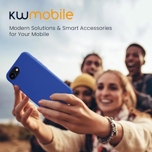 kwmobile Case Compatible with Apple iPhone 17e / iPhone 16e Case - Soft Slim Protective TPU Silicone Cover - Baltic Blue - color: Baltic Blue