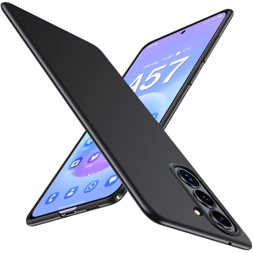 Gxmeuie Ultra Thin Case for Samsung Galaxy A57 5G, Silky Touch & Anti-Fingerprint Material, Slim Hard PC Matte Cover Anti-Scratch Shockproof Protective Cases for Samsung A57 5G (Black) - color: Black, size: Galaxy A57