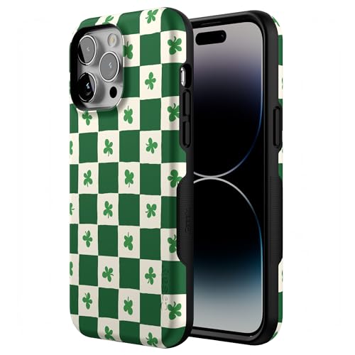 Casely iPhone 14 Pro Max Case | Lucky You | Shamrock | Bold Protective Design | Compatible with MagSafe - color: Lucky You | Shamrock