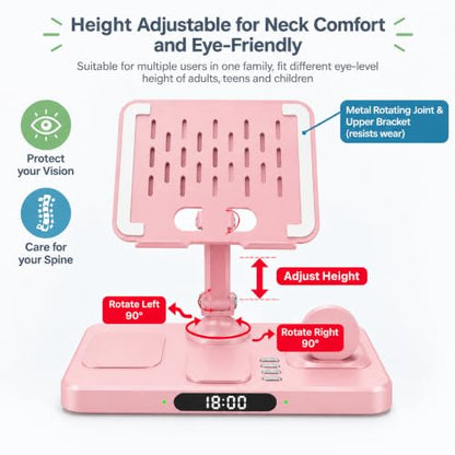 Wireless Charging Station for Apple Devices, Only for Apple Watch Charging - color: Blush