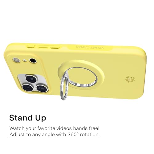 VELVET CAVIAR Compatible with MagSafe Phone Grip - color: Butter Yellow