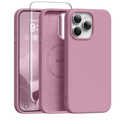 GONEZ Magnetic for iPhone 15 Pro Case, Silicone Cover Blackcurrant - color: Blackcurrant, size: Iphone 15 Pro