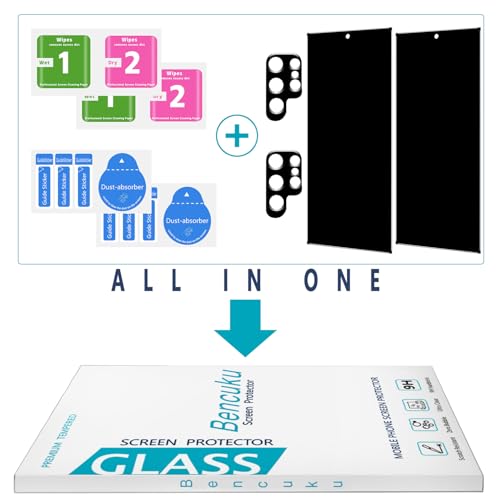 2+2 Pack Privacy Screen Protector for Samsung Galaxy S25 Ultra - color: Samsung Galaxy S25 Ultra-Black