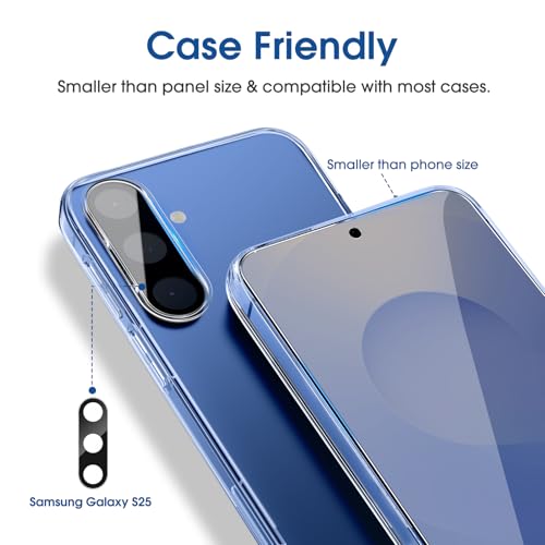 amFilm OneTouch for Samsung Galaxy S25 Screen Protector 6.2" Tempered Glass - size: S25-6.2"